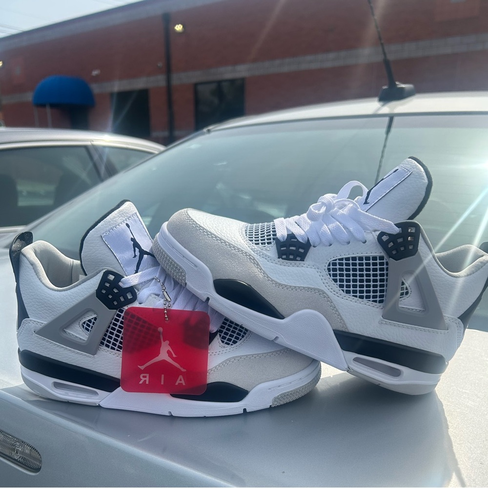 Air Jordan White and Gray Sneakers